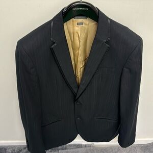 Rare A/X limited edition vintage 90s shadow striped fitted blazer 40/s